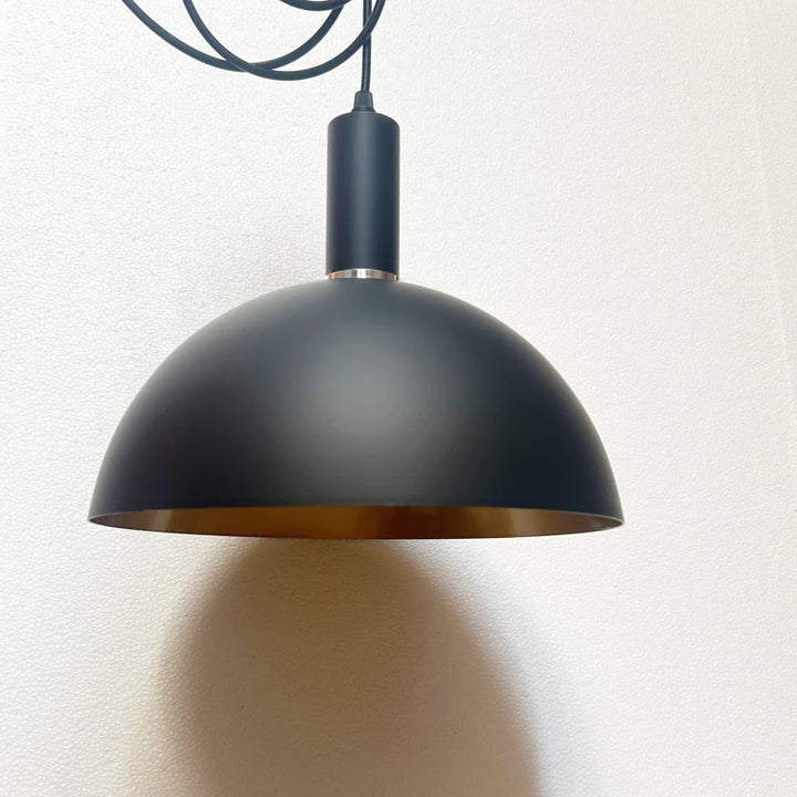 GEW Nordic Retro Industrial Black Ceiling Pendant Lamp E27 Restaurant Dining Table Bar Decorative Pendant Lighting Fixture