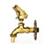Vidric Outdoor Decorativ Garden Faucet Animal Shape Bibcock Green/Antique Brass Tap Washing Mop/Garden Watering Animal Faucet