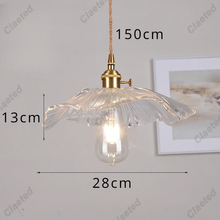 IWHD Modern Copper Glass LED Pendant Lamp Switch Living Room Bedroom Green Amber White Nordic Hanging Lights