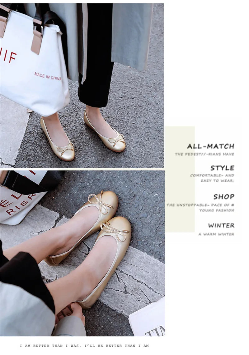 Ladies Loafers Shoes Bowtie Flats Patent Leather Loafers Women Round Toe Roll-Up Shoes Woman Bridesmaid Flats Large Size Zapatos