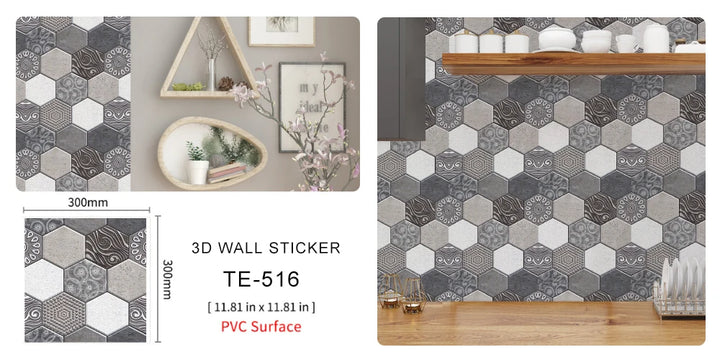 15PCS Wall Sticker Waterproof PVC imitation brick Wallpapers for TV walls living room bedroom kitchen kids rooms painted surface