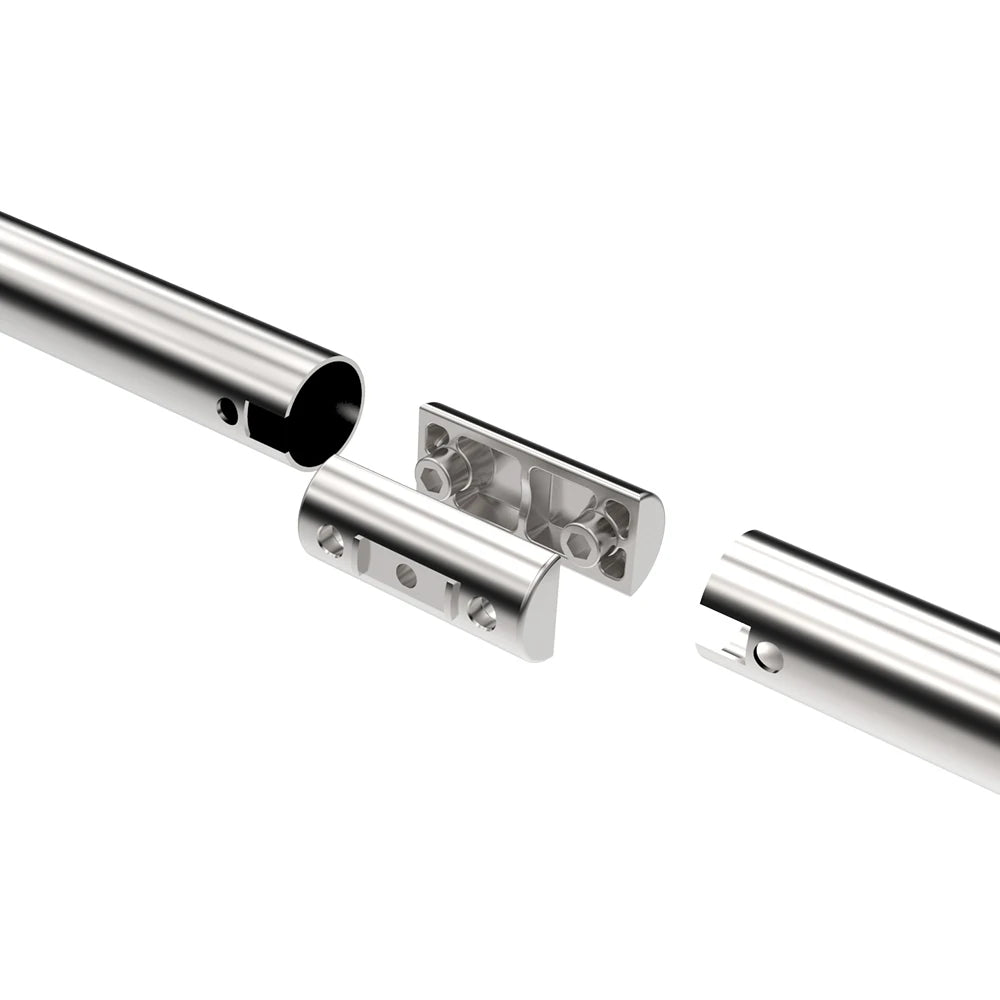CCJH Sliding Door System Stainless Steel Suitable for Single Door T Type Roller Hanger Barn Door Hardware Kit  6FT/5.5FT