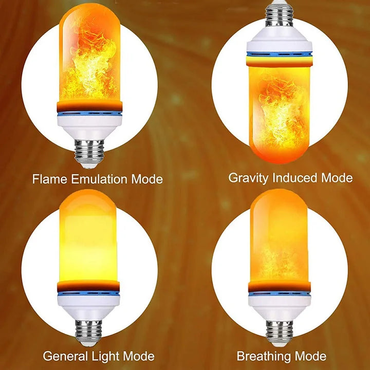 E27 LED Flame Lamps LED Flickering Fire Simulation Light E14 Dynamic Flame Effect Light Bulbs