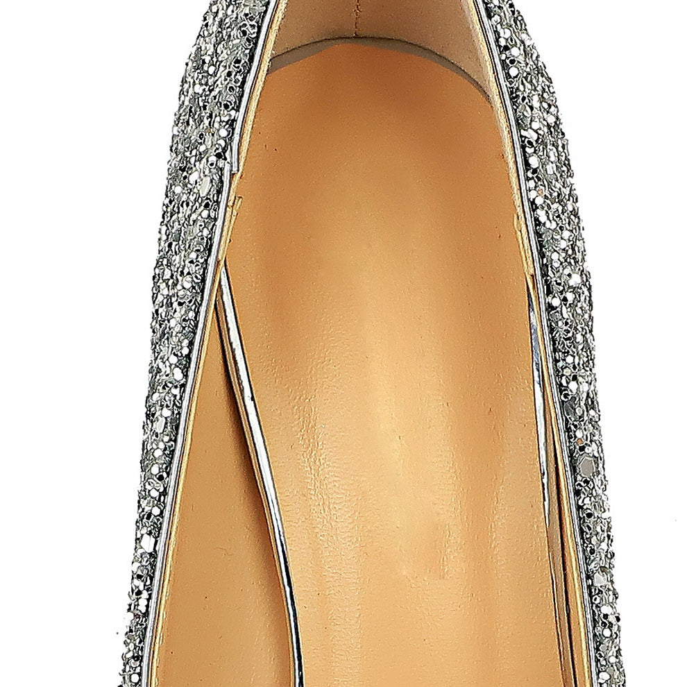 Women 7cm 9.5cm High Heels Bling Pumps Sparkly Heels