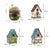 Outdoor Birdhouse Resin Garden Decoration Hanging Cabin Suitable for Small Birds Birdhouse