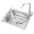 Thickened Sink 304 Stainless Steel Sink  Kitchen Sink Single Sink Basin Sink Single  Large Single Slot Set Wy5