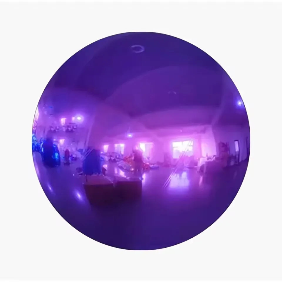Giant event decoration PVC ball mirror balloon, inflatable reflective ball, shiny inflatable mirror ball