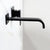 Matt Black & Chrome Brass Wall Mounted Basin Water Mixer Bathroom Quality Brass Single Handle Faucet Black Hot and Cold Tapware