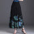 Thin Chinese Style Floral Chiffon Wide Leg Pants Women Tie Die Printed Button Loose High Waist Vintage Straight Trousers