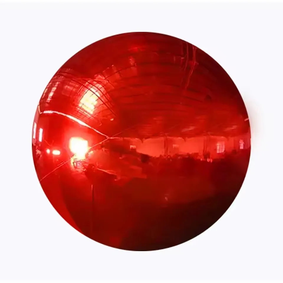 Giant event decoration PVC ball mirror balloon, inflatable reflective ball, shiny inflatable mirror ball