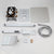 KEMAIDI Bathroom Wall Mount Thermostatic Rainfall Shower Faucet Set Chrome Concealed Shower System Waterfall Tub Spout Mixer Tap