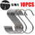 3/10pcs Stainless Steel S-Shape Hook Multi-function Kitchen Bedroom Railing S Hanger Clasp Holder Hooks Hanging Clothes Rack
