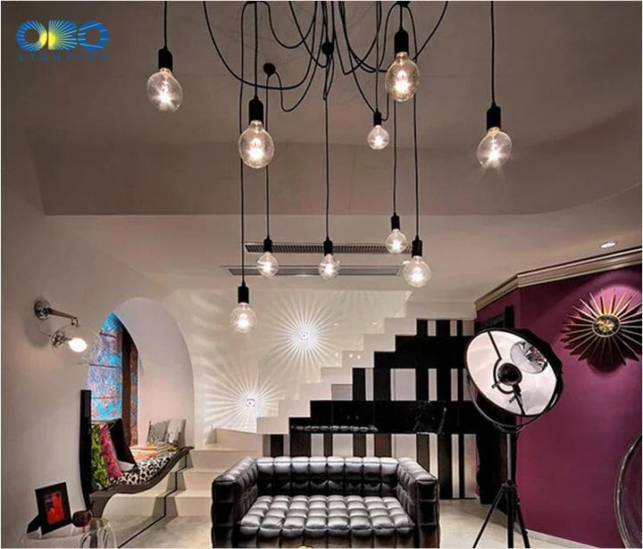 LOFT Office Retro Industrial Wind Chandelier Clothing Store Creative 6 First Sky Girl Scatter Chandelier