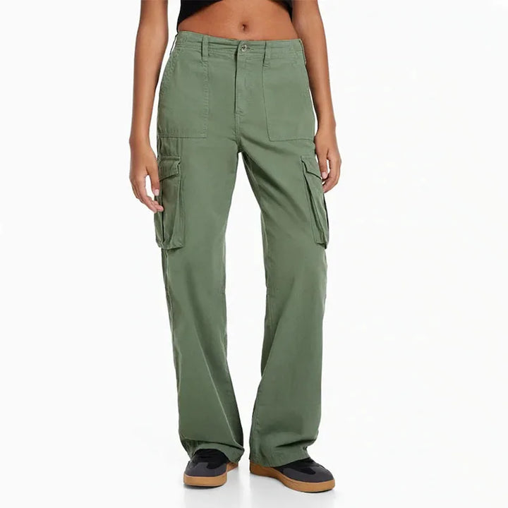 Women Cargo Pants Solid Color Spring Summer Harajuku Oversized Streetwear Hip Hop Wide Leg Trousers Joggers Baggy Sweatpants