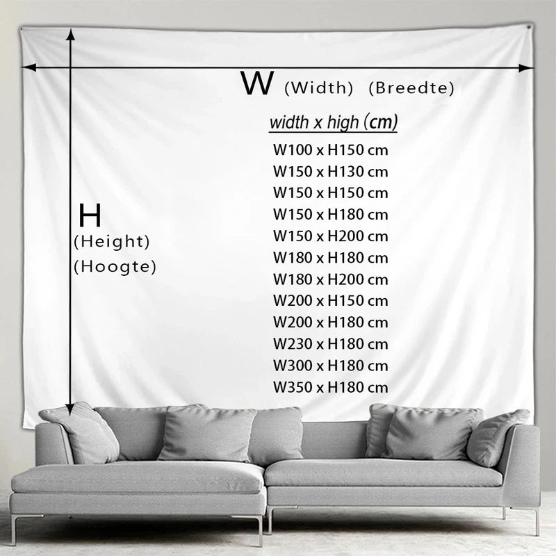Beautiful Natural Forest Printed Large Wall Tapestry Hanging Bohemian Wall Tapestries Mandala Wall Art Decor