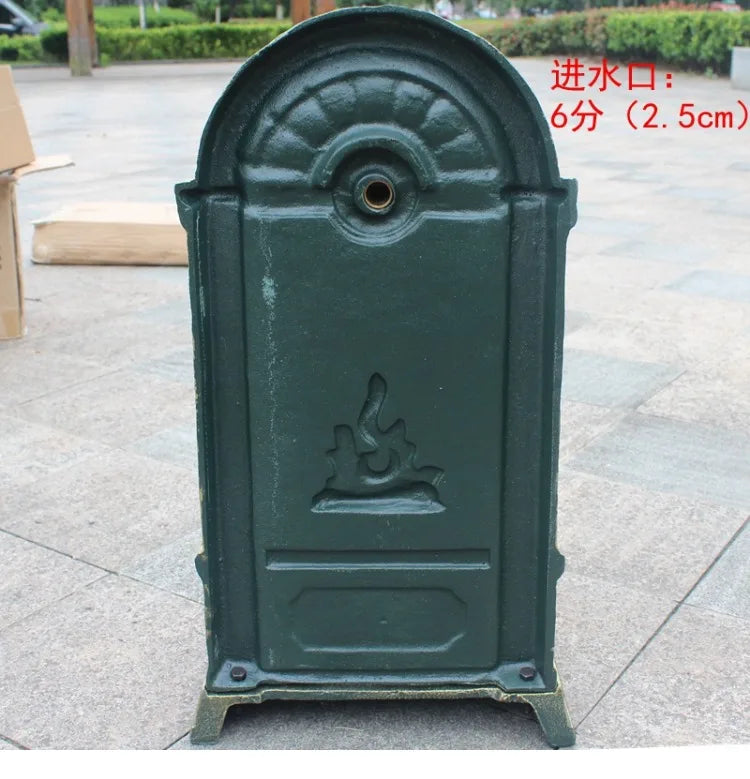 Cast iron art outdoor wash basin courtyard sink against the wall balcony outdoor integrated retro balconygarden pool
