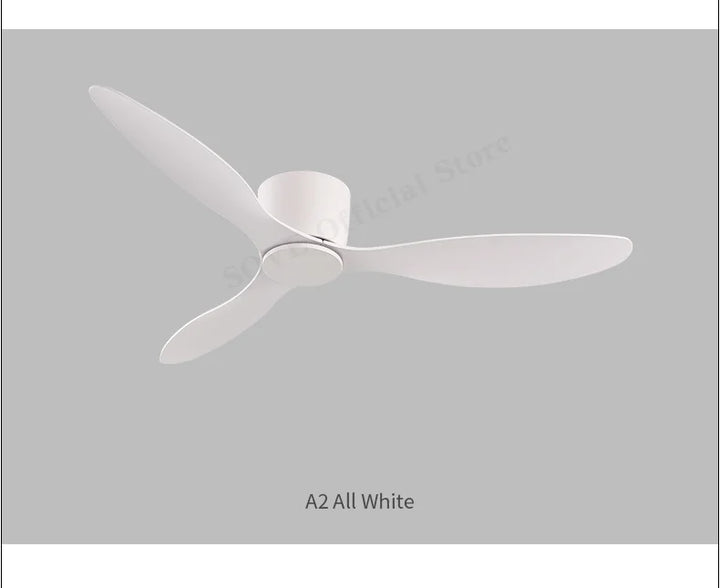 SOVE Low Floor Modern Ceiling Fans Without Light DC 30W Ceiling Fan With Remote Control Home Simple Ceiling Fan No Lights 220V