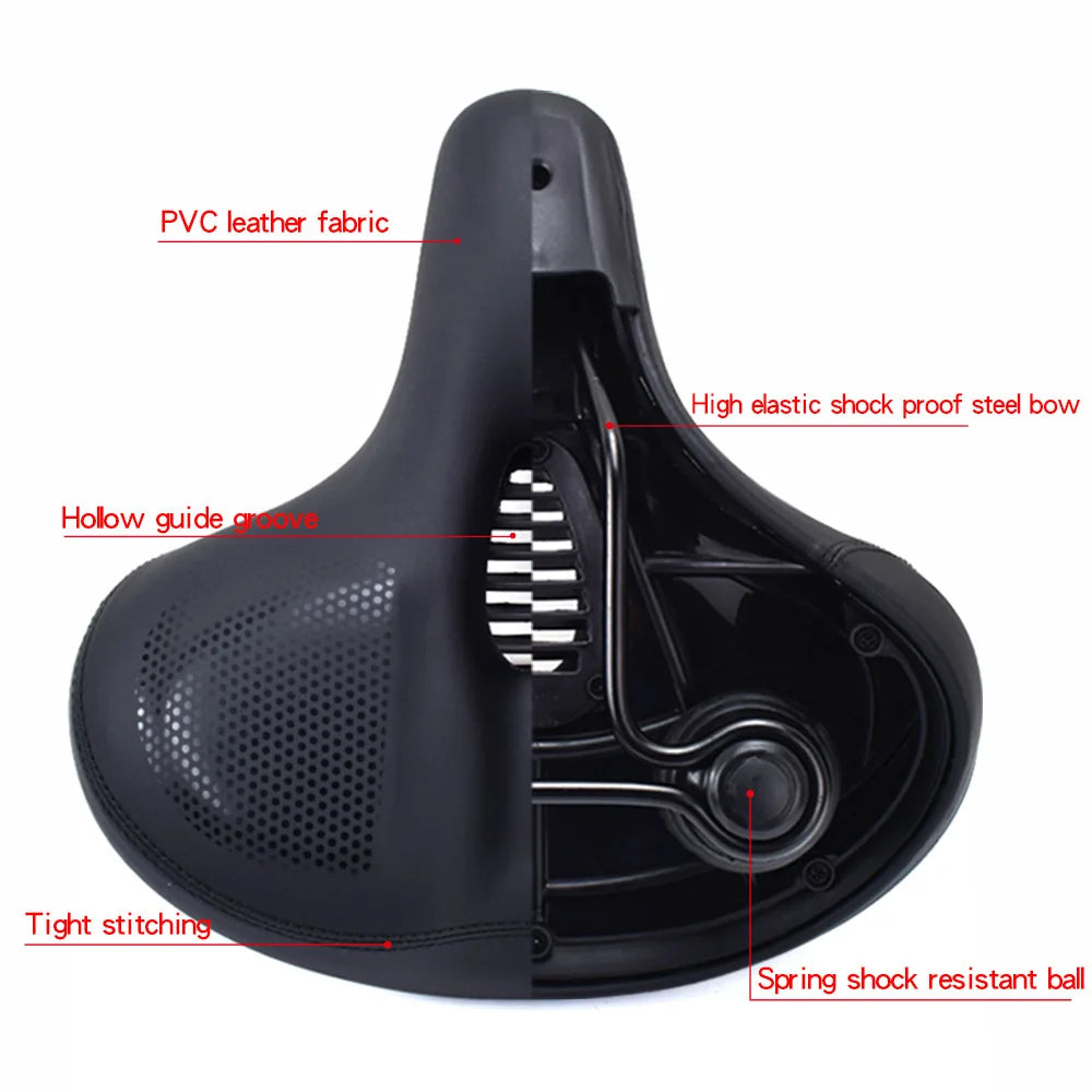 Bicycle Seats for Comfort Men  Women Oversized & Extra Soft Padded Bike Seat Cushion Comfortable Large Bike Saddle Mountain