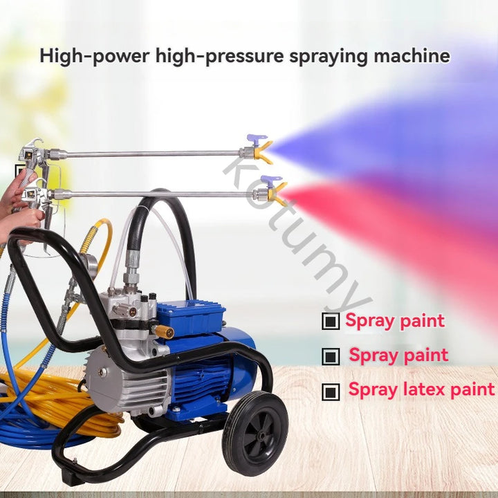High Pressure Airless Spraying Machine Electric Paint Sprayer Spray 5200W Painting Tools for Paint and Decorating