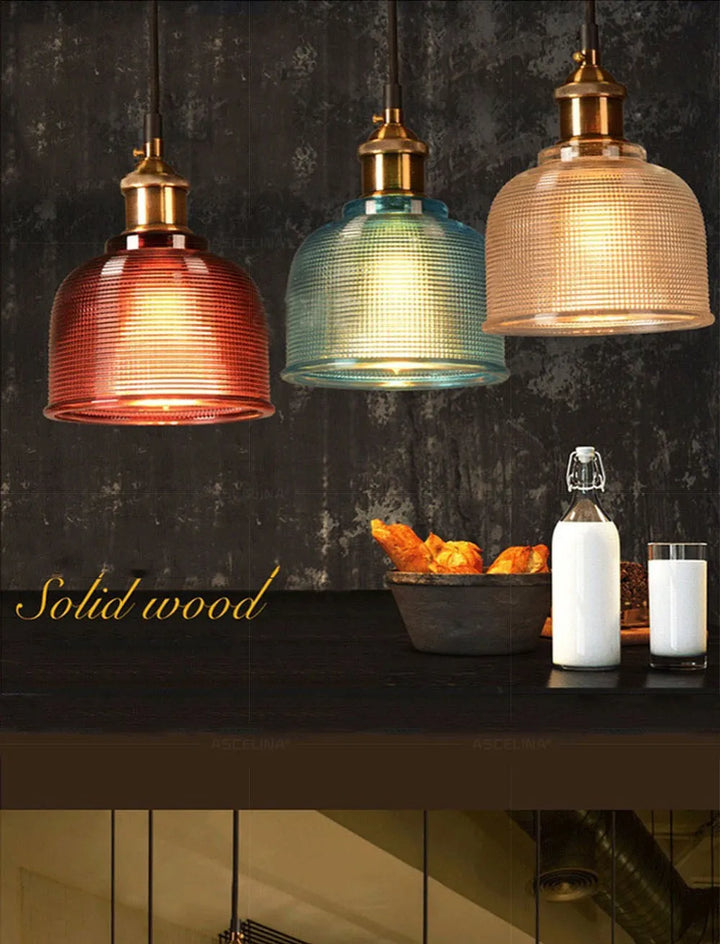 Nordic Glass Pendant Light Modern Brass Creative minimalist Chandelier For Dinning Room E27 Transparent Lampshade For Restaurant