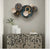 European Luxury Wrought Iron Round Shape Ornaments  Livingroom Wall Hanging
