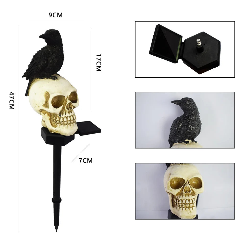 Halloween Outdoor Light Skeleton Ghost Horror Grimace Lighting Garden Decoration