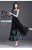 Thin Chinese Style Floral Chiffon Wide Leg Pants Women Tie Die Printed Button Loose High Waist Vintage Straight Trousers