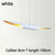 SANDYHA Modern Home Decoration Hanging Chandelier Creative Design Aluminum Tube Oblique Mouth Led Lamp