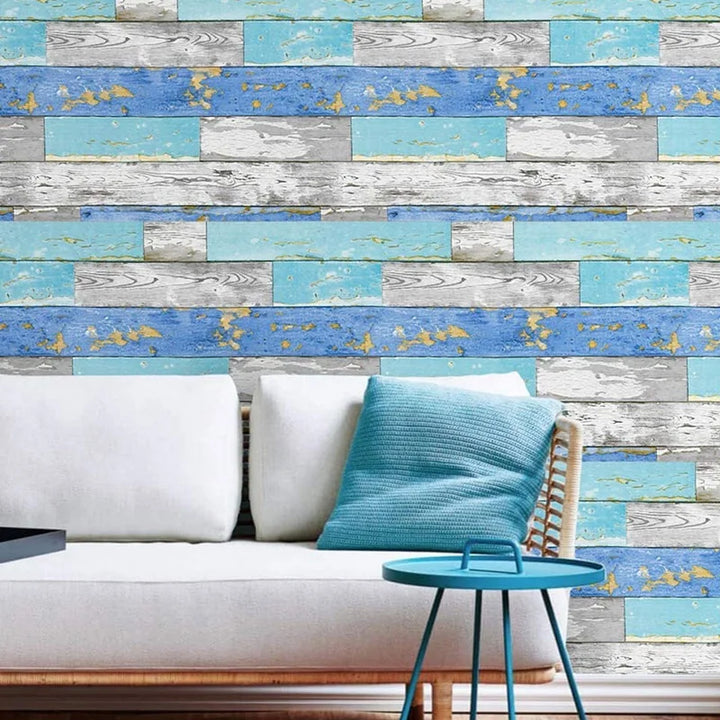 Wood Vinyl Wallpaper Roll Wood Grain Self Adhesive Wallpaper Kitchen Wardrobe Cabinet Furniture Contact Paper Renovation Door