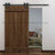 Dimon Customized America Style Black Color Carbon Steel Sliding Wooden Door Hardware DM-SDU 7203