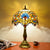 Turkish Table Lamp Tiffany Stained Glass with Dragonflys Vintage Desk Lamp Mediterranean Deco Lighting