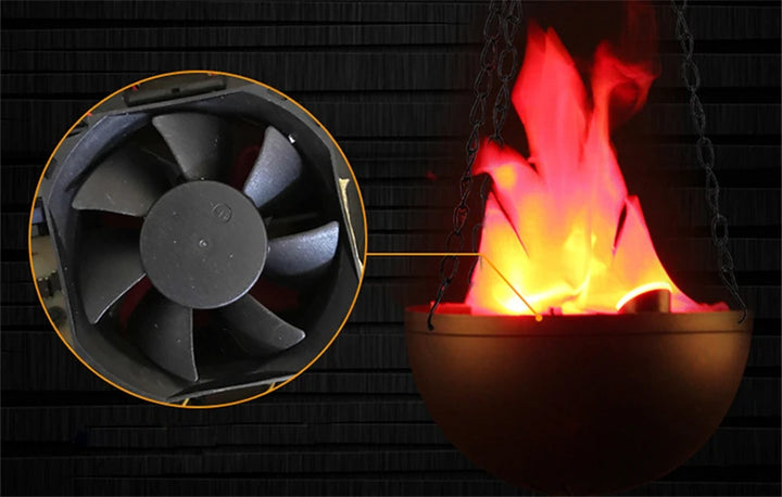 Halloween decoration electronic LED flame lamp fake fire burning prop haunted house bar store home party decoration lighting