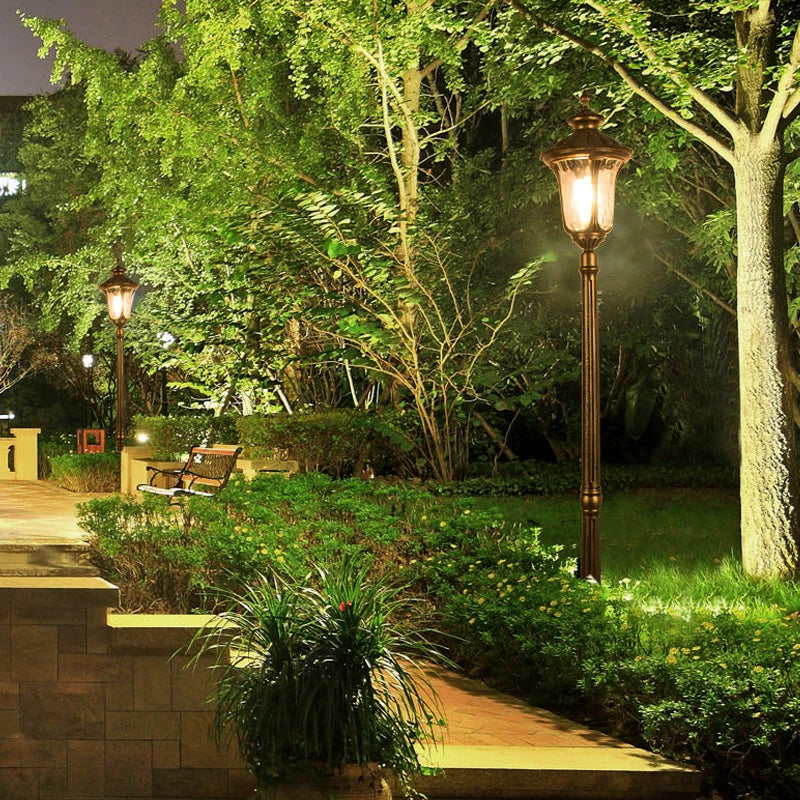 (≈ 1.8M) Outdoor Lawn Lamp European Waterproof Garden Lawn Lamp Outdoor Led  Single Aisle High Pole Street Lamp