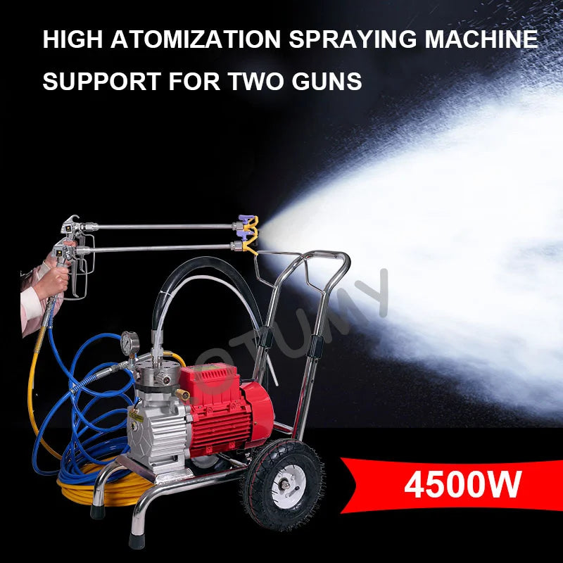 High-Pressure Electric Paint Airless Spraying Machine Multi-Purpose Painting Tool Home Improvement Equipment 5200W