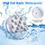 Updated Submersible LED Lights with Remote Underwater Pool Light IP68 Magnet 13 LED Bright Lamp RGB for Pond/Pool/Aquarium