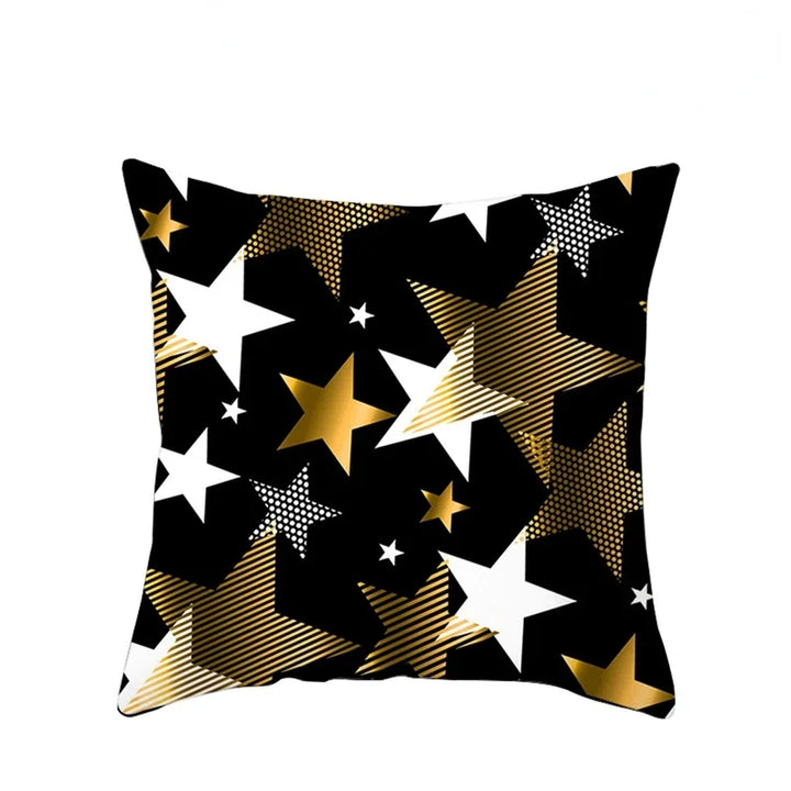 1pcs/set Christmas Black Gold Cushion Cover Merry Christmas Decorations for Home