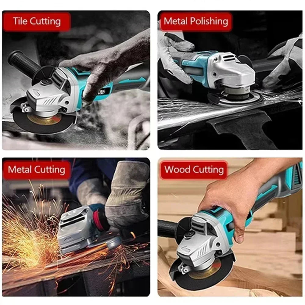 Makita DGA404 18V Brushless Electric Angle Grinder 125mm Cordless Grinder Metal Wood Grinding Polishing Cutting Power Tool