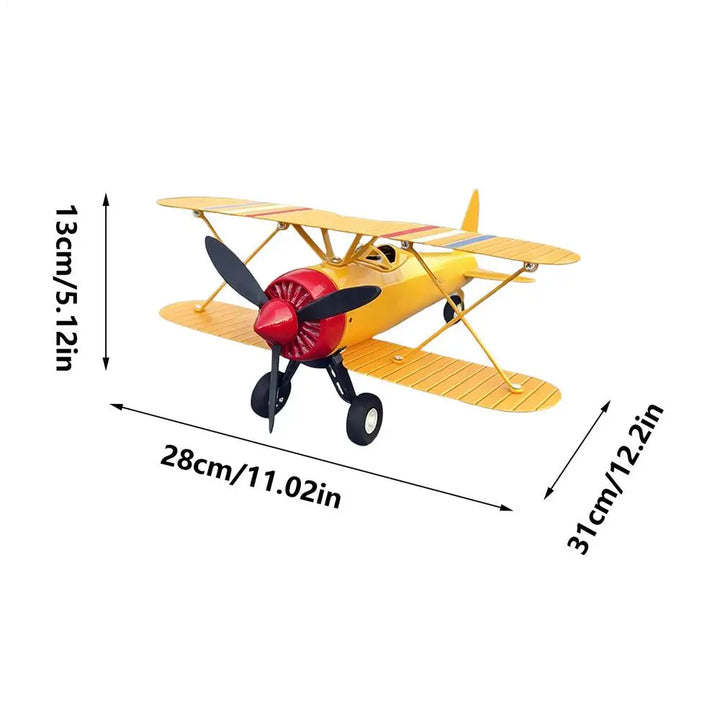 Airplane Weathervane Metal Windmill Wind Measuring Tool Airplane Wind Spinner for Lawn Courtyard Outdoor Patio Deck Backyard