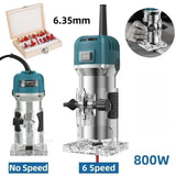 Electric Trimmer Router Woodworking Laminate Trimmer Engraving Slotting Wood Router Carpentry Manual Trimming Tools 800/2000W