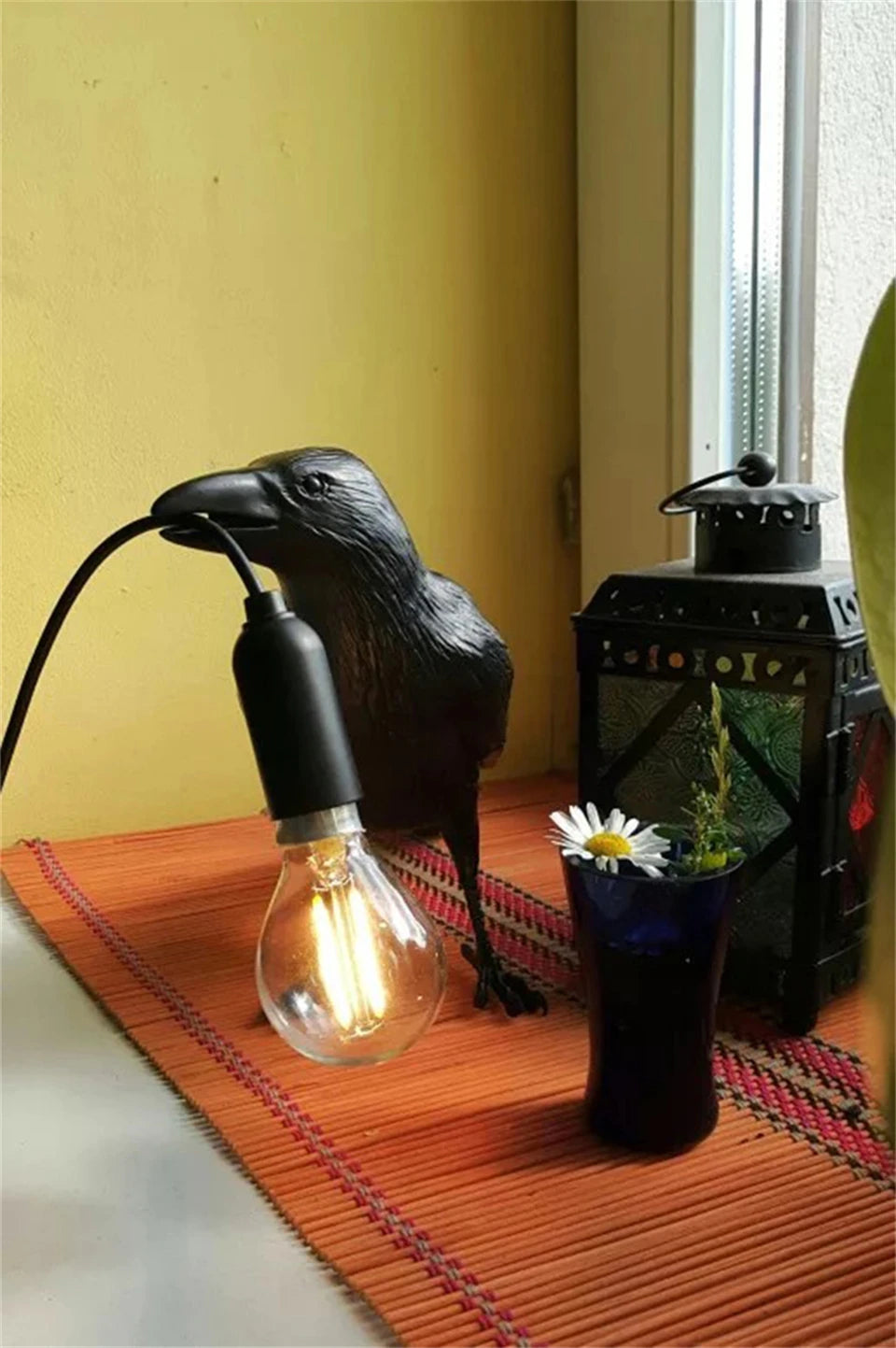 Modern Lucky Bird Table Lamp Bedroom Bedside Living Room Table Lights Resin/Fixture Wall Lamp