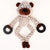 Pet Soothing Toys Dog Making Noise Squeaky  Bear Shaped Plaything Pets Wear Resistant Teeth Cleaning Toy
