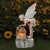 Fairy Garden Statue Solar Garden Decor Fairy Statue Outdoor with Glass Ball  Waterproof Outdoor Decor Suitable for Yard