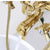 Bathtub Faucet Set Floor Decked Bathroom Classical Top High Quality Gold American Style Ceramic Handle Shower Faucet