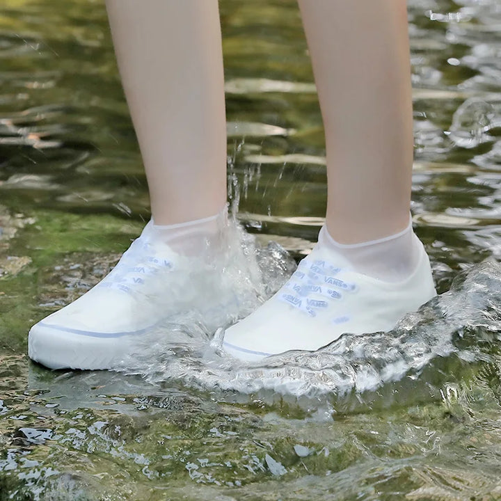 Waterproof Silicone Shoe Covers S/M/L Reusable Non-Slip Rain Boots Unisex Sneakers Protector for Outdoor Rainy Day Shoes Cover