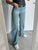 MiuKoMiYa Straight Leg Jeans For Women High Waist Gray Long Wide Denim Pants Vintage Blue Boyfriend Jeans