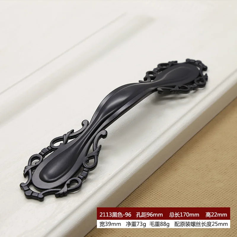 American Style Piano Black Hardware Cabinet Knob Handle European Style Garden Cabinet handle  Cabinet Knob Door Pull