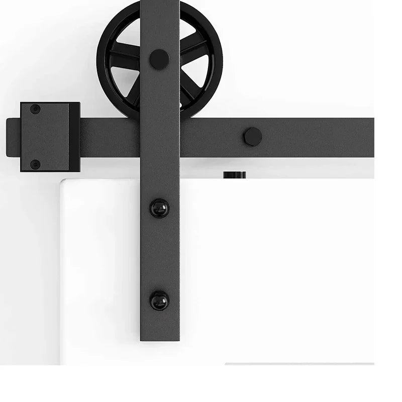 Sliding Barn Door Hardware Hanger Tracks Set, Kitchen Track Kit, Track System, Carbon Steel
