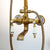 KEMAIDI Antique Brass Retro Vintage Bathroom Shower Faucet Set Wall Mounted Rainfall Shower Head Bathtub Mixer Shower Systerm