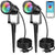 1PC 15W Bluetooth LED Landscape Light RGB Outdoor Garden Spotlights IP65 Waterproof Lawn Light Spotlights For Pathway Patio Yard