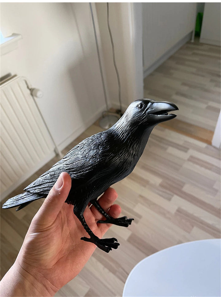Resin Lucky Bird Crow Wall Lamp Table Lamp Night Light Bedroom Bedside Living Room Wall Lamp Home Decoration(Free bulb)